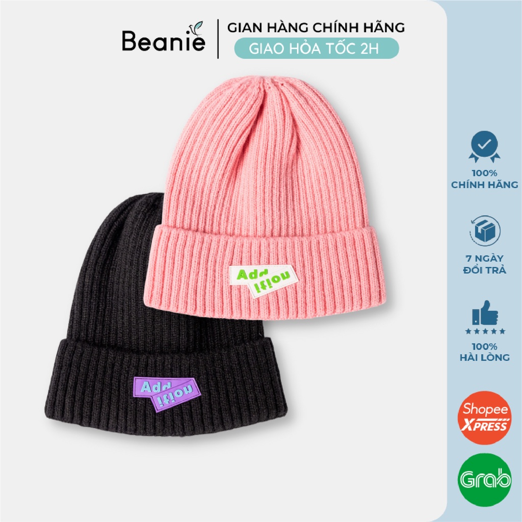 Mũ Len Thời Trang Năng Động Add Noiti, Nón Len BEANIE Nhiều Màu Trơn Phong Cách Hàn Quốc B027