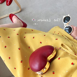 Váy thắt nơ eo hoa nhí