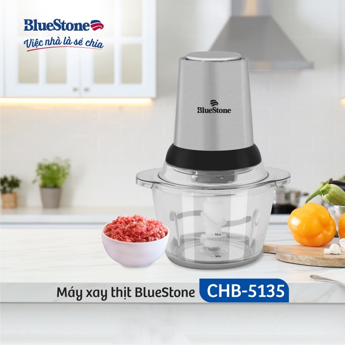 [Mã ELBAU5 giảm 5% đơn 300K] Máy Xay Thịt Bluestone 1.2L - 300W CHB-5135