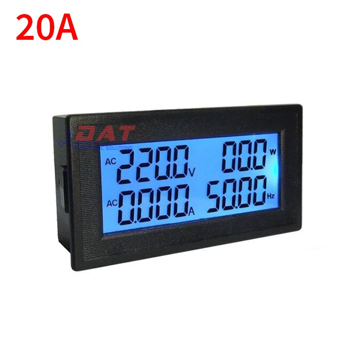 Đồng Hồ Đo AC 6 Giá Trị Hiển Thị LCD Dòng Đo 20A