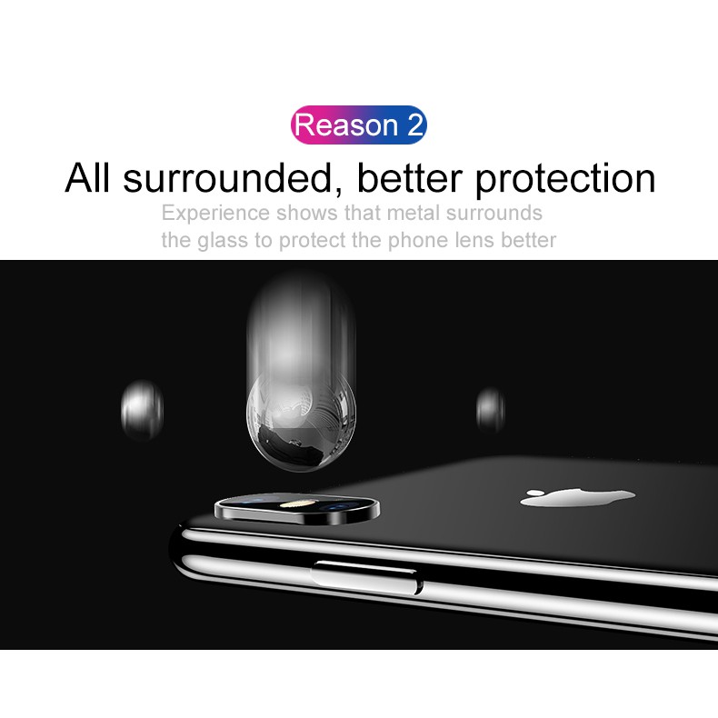 Kính cường lực bảo vệ toàn diện ống kính camera sau cho Iphone 11 X Xr Xs Max 11 Pro Max
