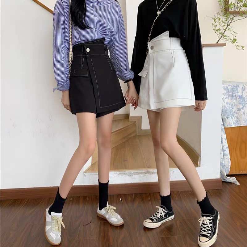 Chân Váy Chữ A Chỉ Nổi Có Quần Trong Chất Dày