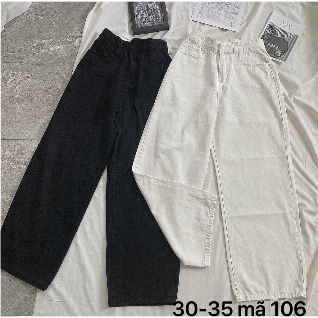 Quần baggy nữ kaki ống suông rộng hàng vnxk lưng cao thời trang cao cấp bigsize MS106 kikajeans