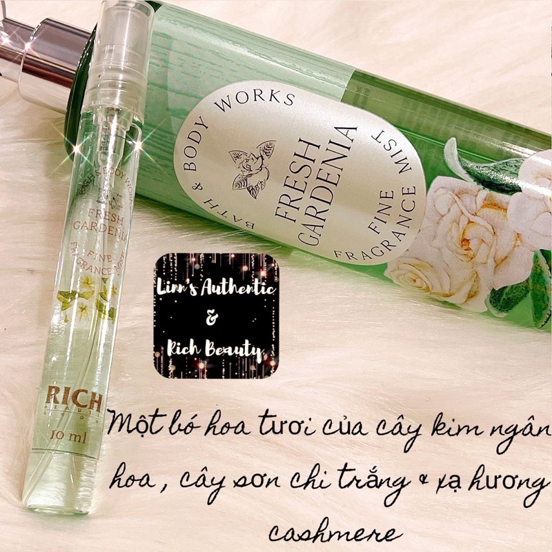 FRESH GARDENIA - Xịt Thơm Body Mist Bath &amp; Body Works