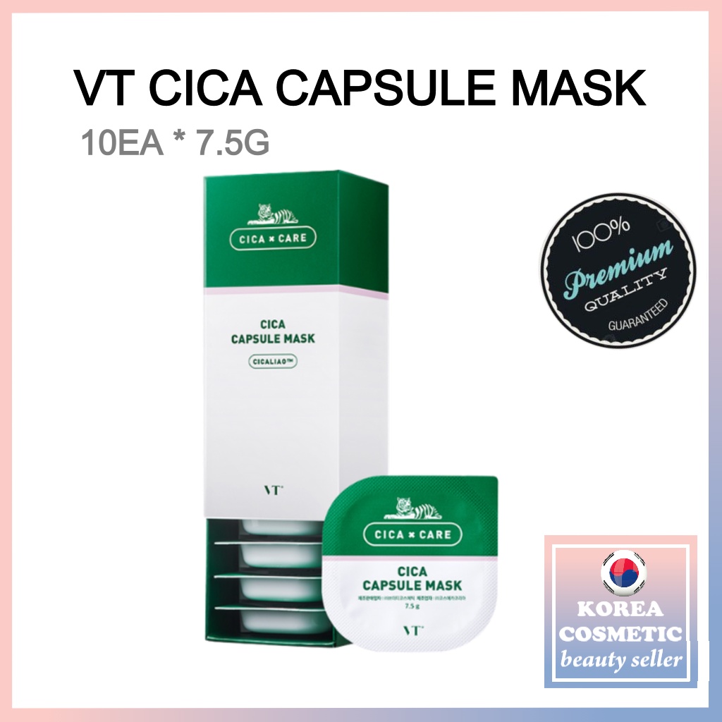 Mặt nạ đất sét chăm sóc chuyên sâu lỗ chân lông và bã nhờn VT Cica Capsule Mask CLOUDORIS