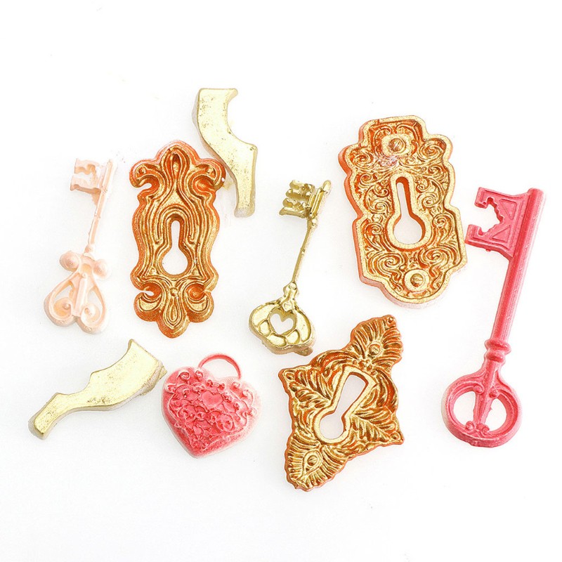 2 Khuôn Silicone Làm Bánh Hình Chìa Khóa Vintage
