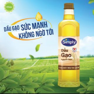 Dầu gạo lứt simply 1l