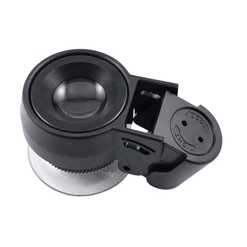 Kính Lúp Mini Bỏ Túi - Phóng Đại 45 Lần Có Đèn UV Cho Khoa Học