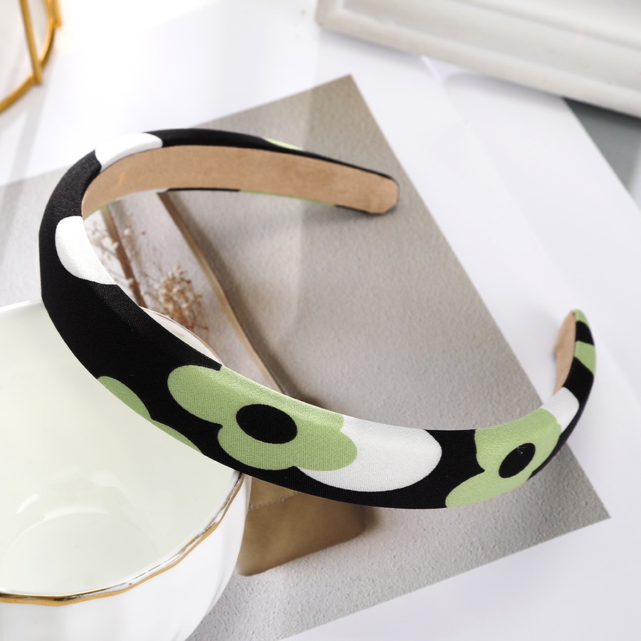 Băng đô bằng xốp mỏng in họa tiết chấm bi thời trang Hàn Quốc cho nữ