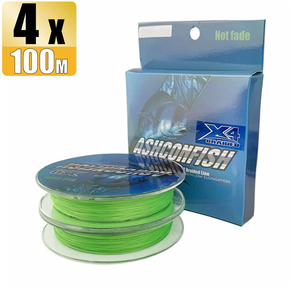 Cuộn Dây Câu Cá 4 Sợi PE 100M Không Phai Màu Không Thấm Nước