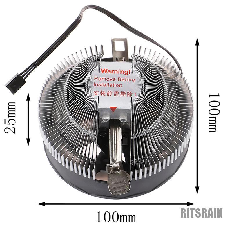 [COD]CPU Cooling Fan CPU Cooler LED Light For Intel 775/1150/1156 AMD AM2+/AM3/AM3+