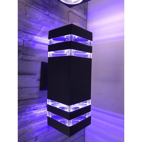 Đèn tường Atimol 2 Đầu led 3 màu vàng, xanh và tím