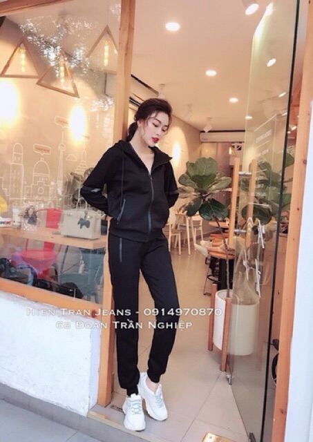 Bộ thể thao nữ kéo khoá hot trend mùa thu đông | BigBuy360 - bigbuy360.vn