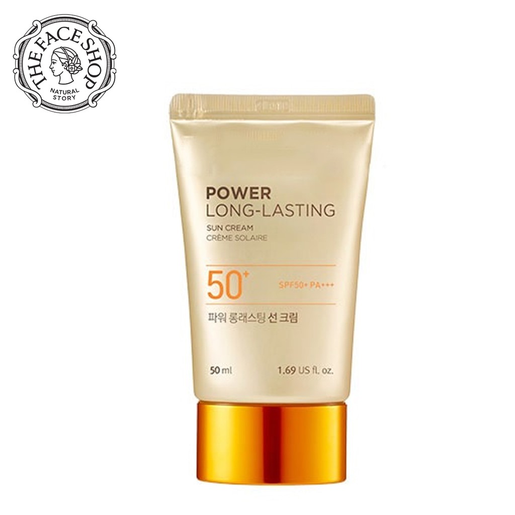 KEM CHỐNG NẮNG ĐA CHỨC NĂNG NATURAL SUN ECO POWER LONG-LASTING SUN CREAM THE FACE SHOP 50ML