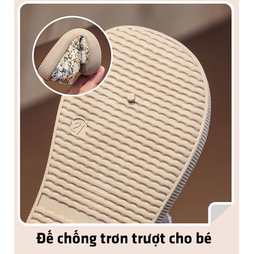 Giày Búp Bê Trẻ Em Hoa Nhí Cho Bé Gái