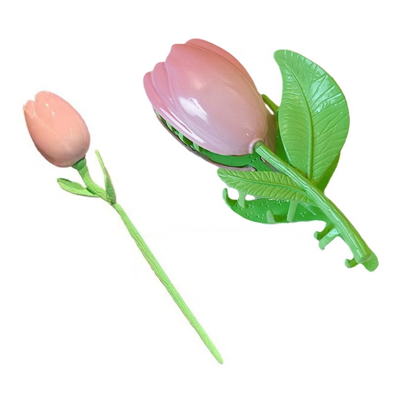 Kẹp Tóc Càng Cua Hình Hoa Tulip Dễ Phối Đồ Dùng Hàng Ngày
