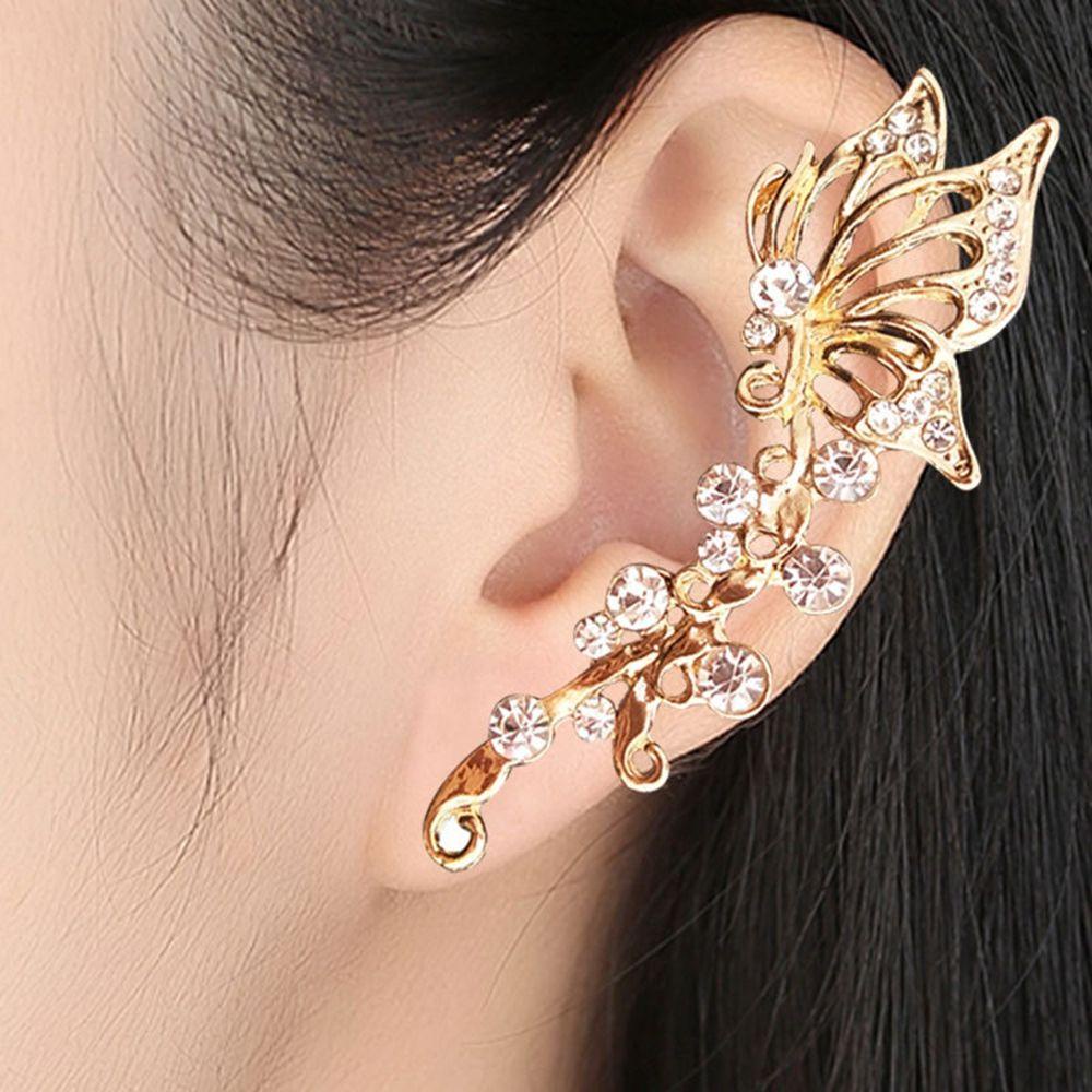 Bông Tai Dạng Kẹp Hình Hoa Dành Cho Nữ|Khuyên Tai Dạng Kẹp