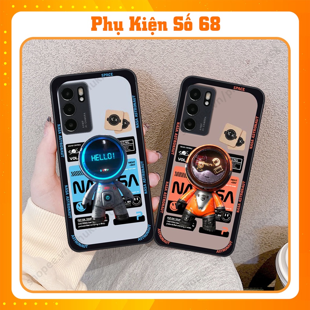 Ốp lưng Oppo Reno6 / Reno6 Z 5G / Reno 6 hình người máy, robot nasa đáng yêu dễ thương