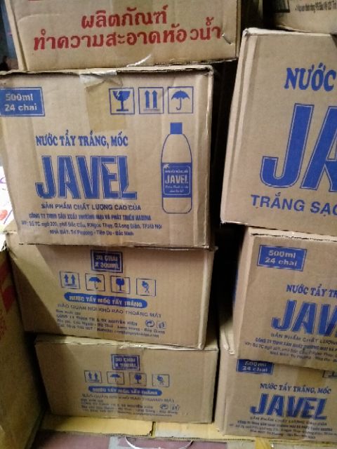 3 chai Nước Tẩy trắng mốc Javel chai to 500ml