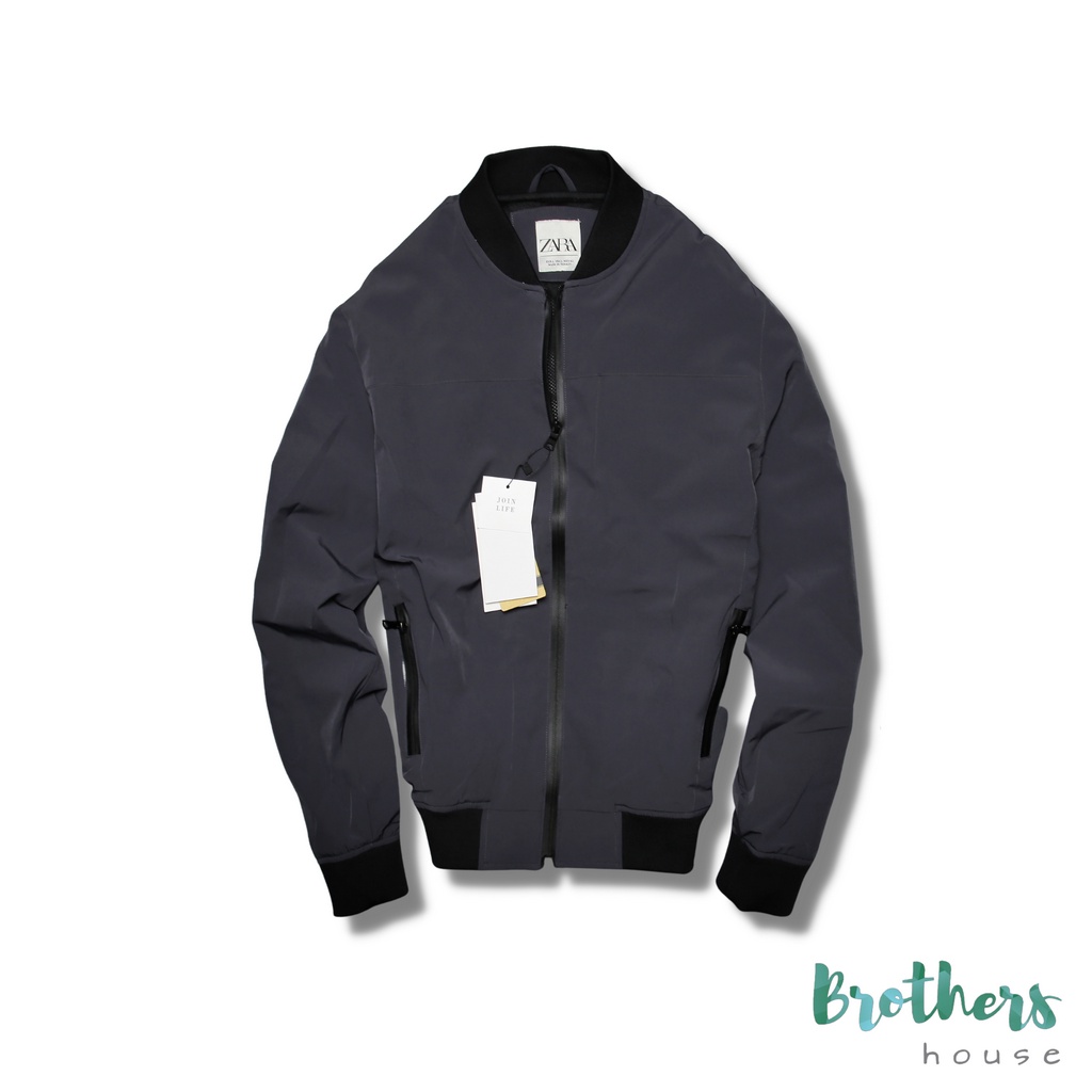 |Vải hãng| Áo khoác bomber zara basic dễ mặc dễ phối