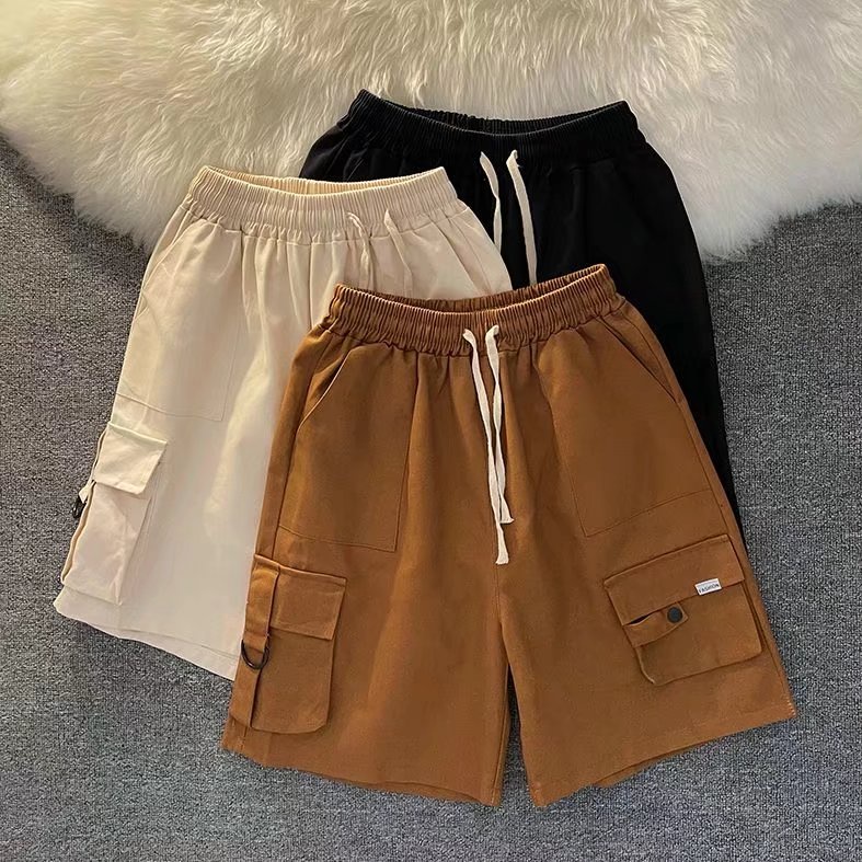 Quần Short Dáng Rộng Nhiều Túi Phong Cách Hip Hop Thời Trang Mùa Hè Cho Nam size M-3XL