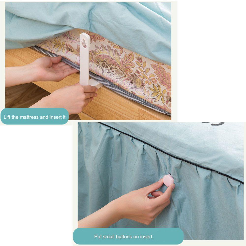 YYlingx 4 Kẹp Cố Định Góc Ga Giường Không Kim Tiện Dụng