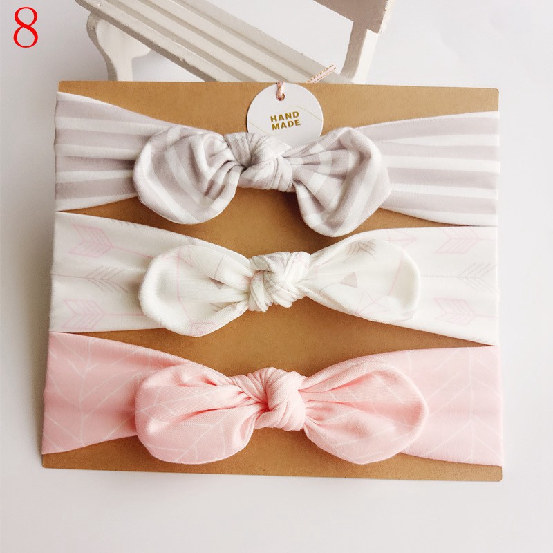Set 3 băng đô quấn đầu cho bé gái