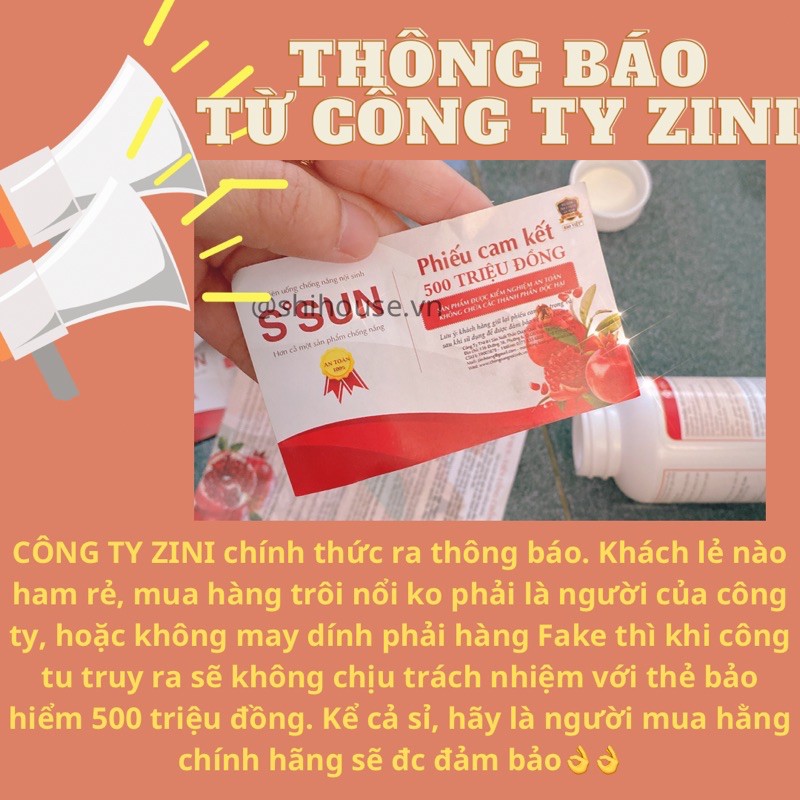Viên uống chống nắng nội sinh S'Sun - Chính hãng( Tặng cốm trắng da) | Thế Giới Skin Care