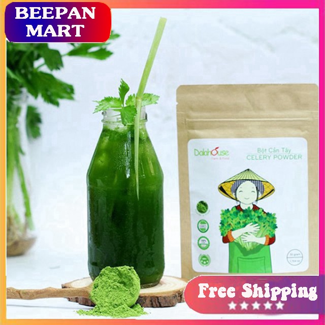 Bột Cần Tây Nguyên Chất 100% - [FREESHIP] - Dalahouse - Giảm Cân Hiệu Quả - Làm Đẹp Da