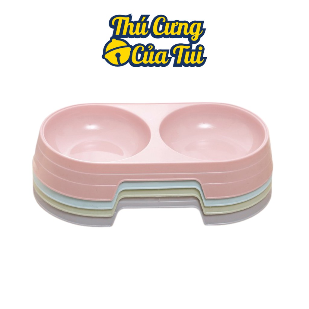 Bát Ăn Đôi Nhỏ Cho Chó Mèo Con - Thú Cưng Của Tui