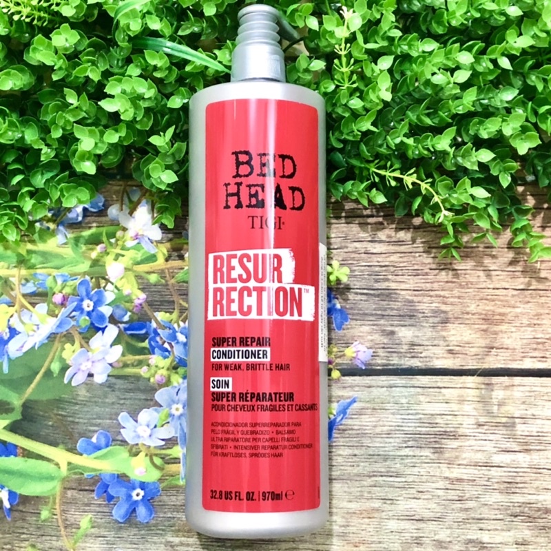 Dầu xả TIGI Bedhead Ressurrection Số 3 cho tóc khô hư tổn nặng 970ml (đỏ) (USA)