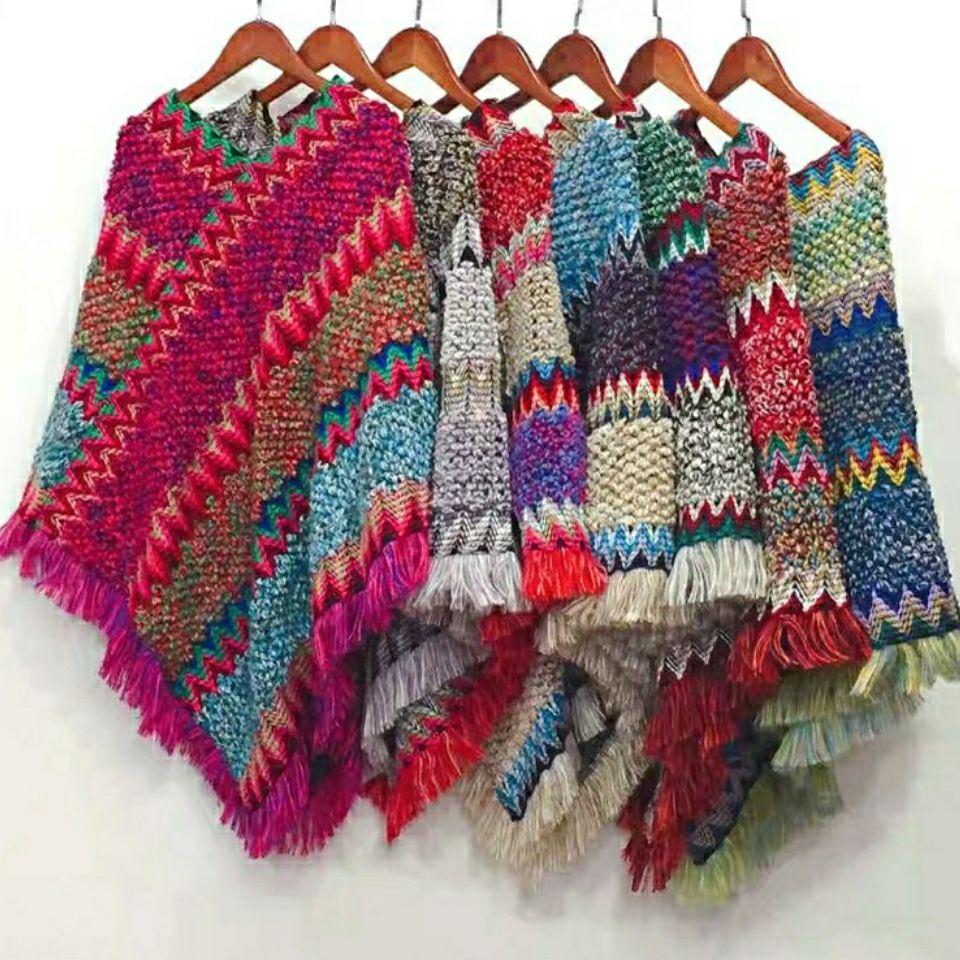 Áo choàng len cánh dơi phối tua rua thời trang 2021
 | BigBuy360 - bigbuy360.vn