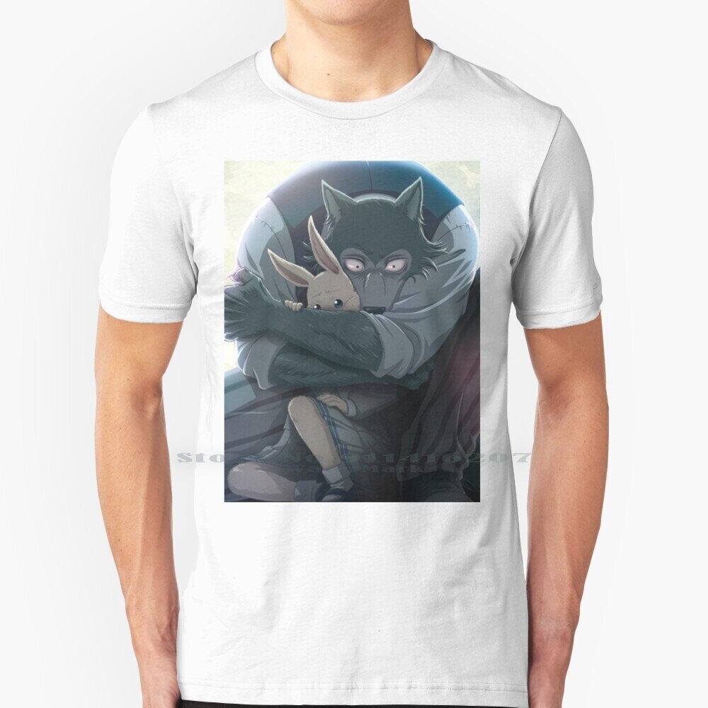 Beastars Áo 100% Cotton Nguyên Chất Beastars Anime Manga Động Vật Hành Động Shounen Anthromorphic Mặ