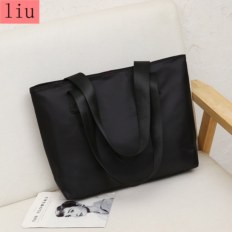 Túi Đeo Vai Bằng Vải Oxford Chống Thấm Nước Sức Chứa Lớn Phong Cách Hàn Quốc Dễ Thương Cho Nữ