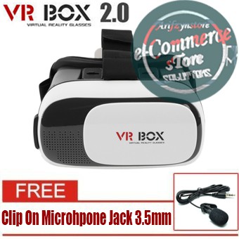 Tay Cầm Chơi Game Vr Box Generation 2 3d + Kẹp + Micro Chính Hãng