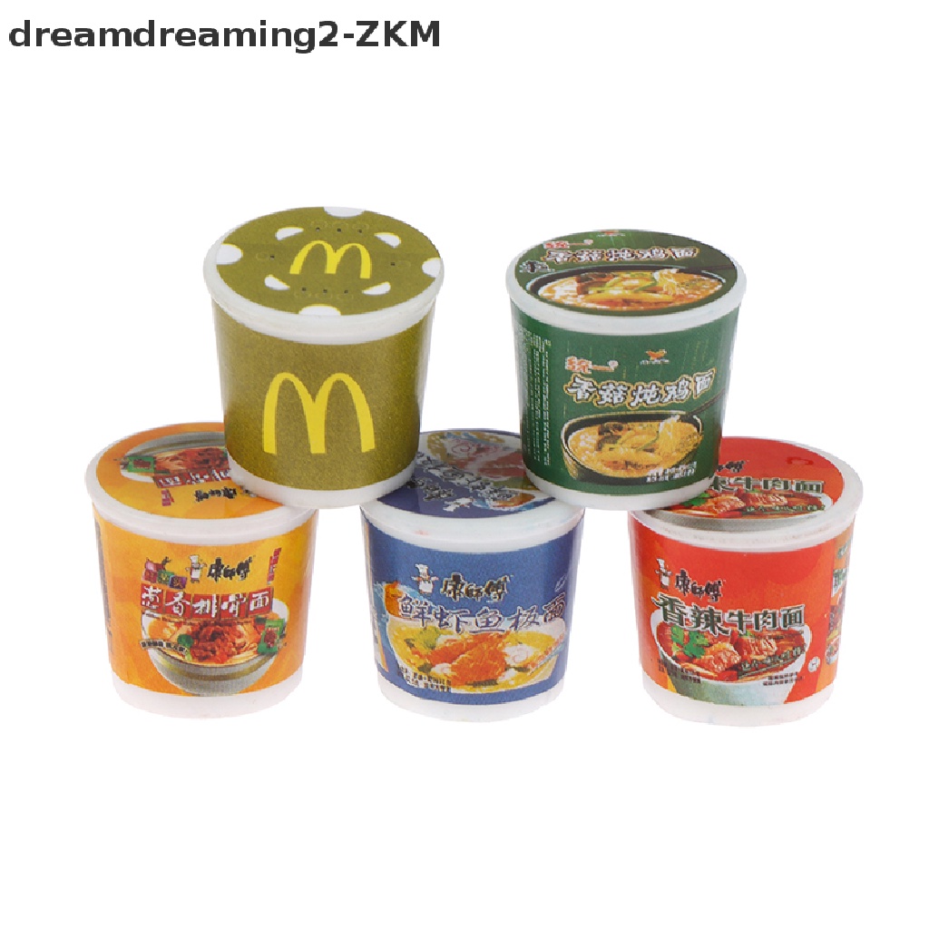 Bộ 5 Món Đồ Ăn Mô Hình Mì Ăn Liền Dành Cho Nhà Búp Bê