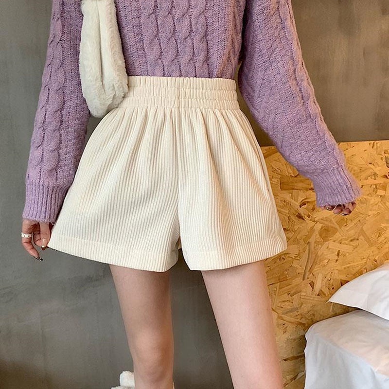 B&amp;G Quần Short Lưng Cao Ống Rộng Phong Cách Hàn Quốc Cho Nữ quần đùi nữ JL-DK-23