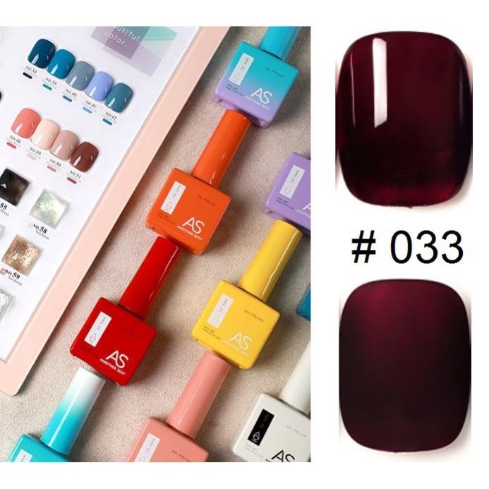 Sơn Gel AS chai Vuông mẫu mới Mã VH 31.35 ( Cam Kết Chính Hãng - làm khô sơn gel bằng máy hơ uvled )