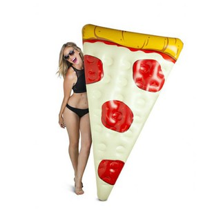 PVC Pizza Shape Overwater Inflated Floating Row Raft Mat Floating Boat Water Bed Summer Beach Supplies Toy