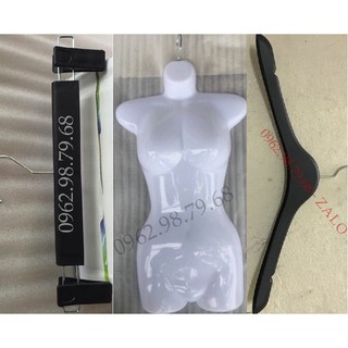 Combo 7 Máng Nữ, 30 Móc Vai To, 10 Kẹp Đen