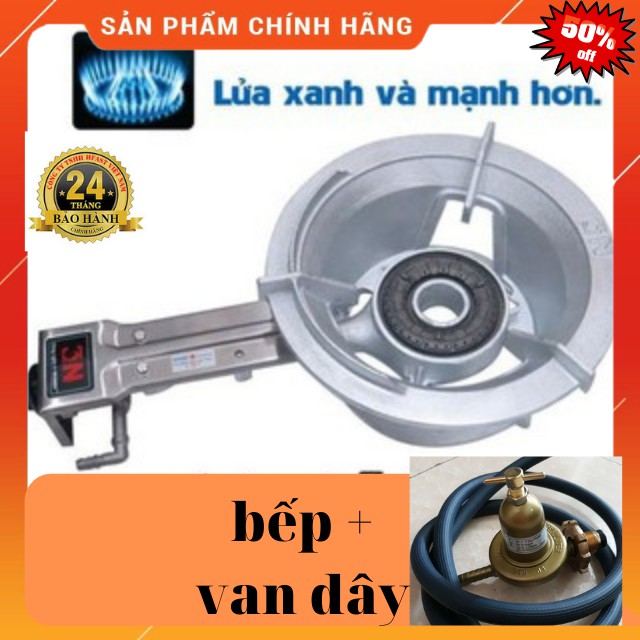 [ RẺ - BỀN - ĐẸP ] Bếp Ga Công Nghiệp GaDo- 3N + Van Dây Nhập Khẩu Chính Hãng- Bảo Hành 24 Tháng