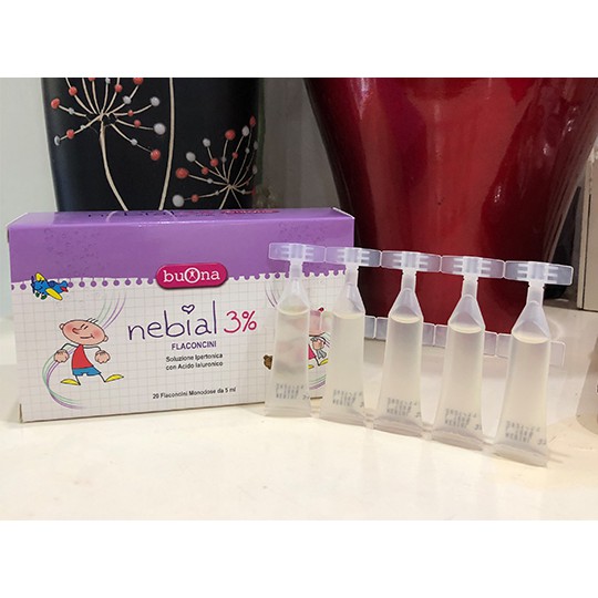 [Chính Hãng] Muối ưu trương Nebial 3% Flaconcini - Dung dịch nhỏ, rửa mũi cho bé