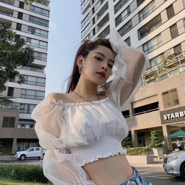 [ Mã WASTAPR giảm 10K đơn 50K] Áo CROPTOP công chúa bẹt vai bo eo xinh xắn (siêu hót) | BigBuy360 - bigbuy360.vn