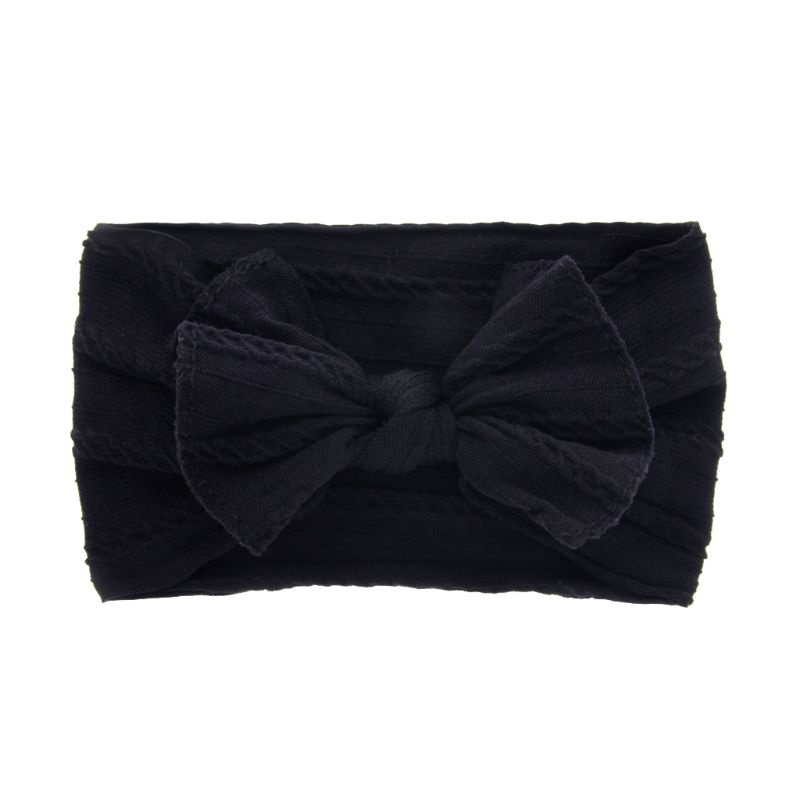 Set 8 Băng Đô Turban Bản Rộng In Họa Tiết Dễ Thương Co Giãn Cho Bé Gái