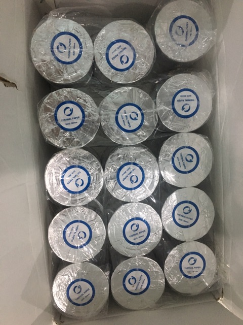 Giấy in Hóa Đơn / in Bill K80 - Ø80 Mực màu đen  cho máy tính tiền, máy in Bill