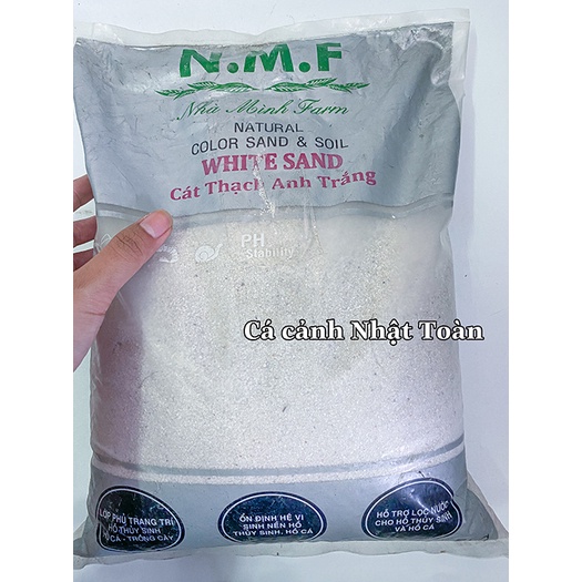 CÁT THẠCH ANH TRẮNG TRANG TRÍ BỂ CÁ NON BỘ WHITE SAND