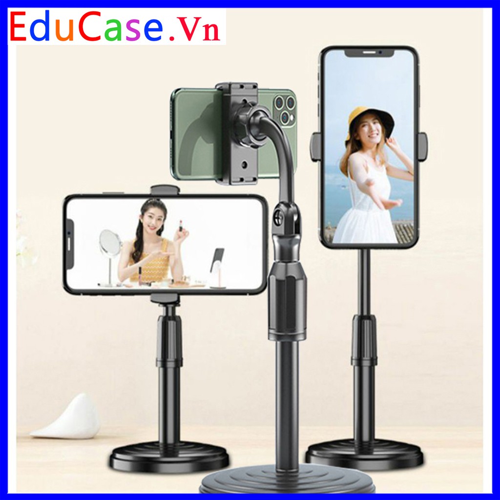 Giá Đỡ Điện Thoại livestream xem video Ổn Định Xoay 360 Độ dùng để Quay Phim Ghi Hình Đa Dụng Educase.vn