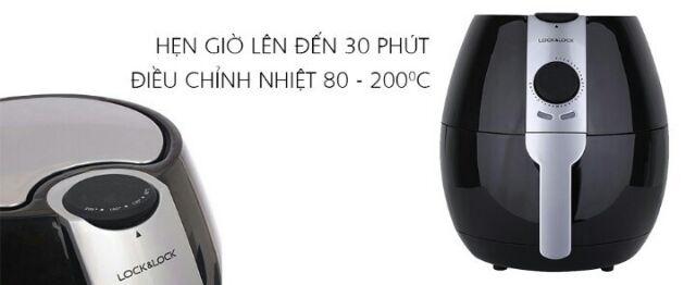 Nồi chiên không dầu Lock&Lock ECF-302R 3.2L 1400W