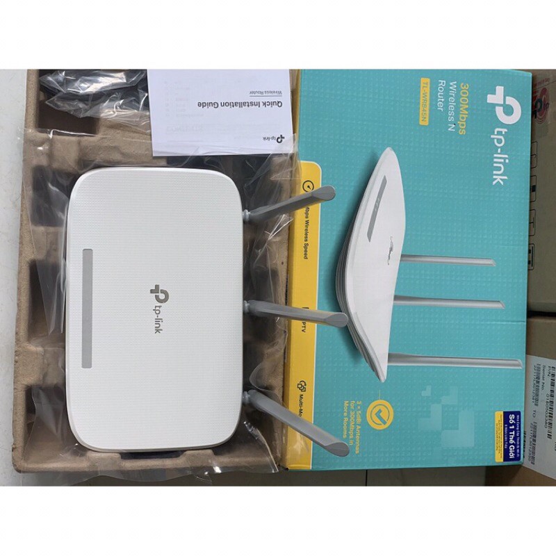 Bộ phát wifi TPLINK 845N 3 ăng ten xuyên tường Chính hãng Bảo hành 2 năm