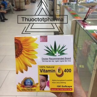 Viên uống VITAMIN E 400 Hướng Dương (hộp 100 viên)